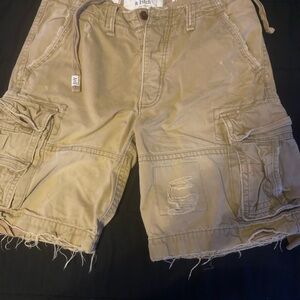 Vintage Abercrombie & Fitch Distressed Cargo Shorts